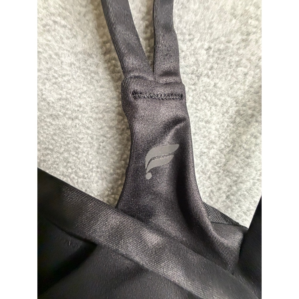 Fabletics Womens Black Racerback Sports Bra Double Strap Activewear Size S - Picture 3 of 4